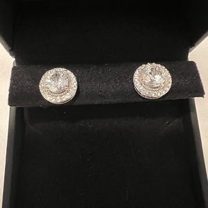 Zales cubic zirconia studs never worn